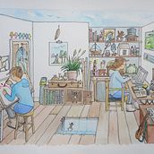 My project for course: Creative Sketching: Fill Your Illustrations with Life and Detail. Traditional illustration, Sketching, Pencil Drawing, Drawing, Watercolor Painting, Sketchbook & Ink Illustration project by Luci Gorell Barnes - 02.20.2023