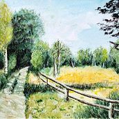 Mein Abschlussprojekt für den Kurs: Realistische Landschaften in Aquarell malen. Fine Arts, Painting, Sketching, Watercolor Painting, and Naturalistic Illustration project by Alexandra Menke - 02.20.2023