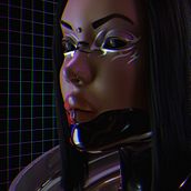 Cyberpunk Girl . 3D, and Character Design project by Federico Del Sordo - 02.20.2023