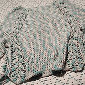Mi proyecto del curso: Top-down: prendas a crochet de una sola pieza. Un projet de St, lisme, Art textile, DIY, Crochet , et Design textile de Silvina Porpatto - 21.02.2023