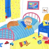 Sleeping Child. Un progetto di Illustrazione tradizionale, Pittura gouache e Letteratura per bambini e ragazzi	 di Jo Hellerman - 21.02.2023