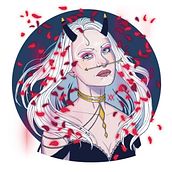 Red flowers. Projekt z dziedziny Trad, c i jna ilustracja użytkownika Alice Gandini - 21.02.2023
