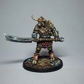 Baba Vos - Minotaur Barbarian. Projekt z dziedziny Malarstwo akr i lowe użytkownika Velizar Nikolov - 21.02.2023