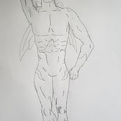 Mi proyecto del curso: Ilustración para cómics: anatomía de un superhéroe. Bugman. Un progetto di Illustrazione tradizionale, Character design, Fumetto, Disegno a matita e Disegno anatomico di dayronmanrodriguez - 16.02.2023