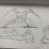 dibujos cuerpo humano , dibujo en movimiento . Un proyecto de Ilustración tradicional, Dibujo a lápiz y Dibujo artístico de violeta_guzmanm - 22.02.2023