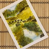 Mon projet du cours : Paysages naturels à l’aquarelle. Fine Arts, Painting, and Watercolor Painting project by morgane_rosado - 02.22.2023