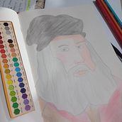 Meu projeto do curso: Desenho de retratos vibrantes com lápis de cor. Un proyecto de Dibujo, Dibujo de Retrato, Sketchbook y Dibujo con lápices de colores de denisecorrea2803 - 22.02.2023