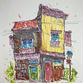 My project for course: Expressive Architectural Sketching with Colored Markers. Sketching, Drawing, Architectural Illustration, Sketchbook & Ink Illustration project by Gavin Kaufman - 02.16.2023