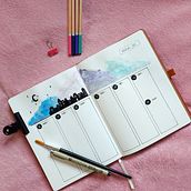 Mój projekt z kursu: Bullet journal: projektowanie, planowanie i ilustrowanie. Arts, Crafts, Watercolor Painting, DIY, Management, Productivit, and Business project by agicreate - 02.22.2023