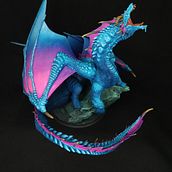Undersea Dragon. Painting, Acr, and lic Painting project by Adriano Tebaldi - 01.09.2023