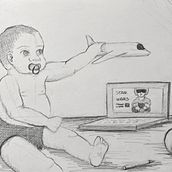 Examen PAU - Creación de un Entorno con 2 Personajes. Desenho a lápis, e Desenho projeto de Ainhoa Venegas - 19.02.2023