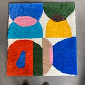 Mon projet du cours : Technique du tufting pour la création de tapis. Arts, Crafts, Decoration, Fiber Arts, DIY, and Textile Design project by Michele Trouillet - 02.23.2023