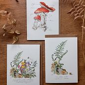 Foliage Greeting Cards. Traditional illustration, and Calligraph project by Kendal Hocking - 02.23.2023