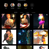 instagram. Ilustração tradicional projeto de Alexandra Lavrentive - 24.02.2023