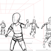 Mi proyecto del curso: Fundamentos del dibujo de personas a partir de la imaginación / DISEÑO DE PERSONAJES PARA UNA HISTORIA. Un proyecto de Ilustración tradicional, Bellas Artes, Bocetado, Dibujo a lápiz, Dibujo, Dibujo artístico y Dibujo anatómico de Sebastian Santana Peréz - 24.02.2023
