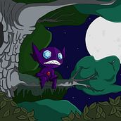 Sableye (Primer dibujo digital). Traditional illustration, Digital Illustration, and Character Design project by Daniel Alamos Zepeda - 11.05.2022
