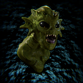Black Lagoon Monster Bust. Design, 3D, and 3D Modeling project by Alejandro Palacios - 02.24.2023