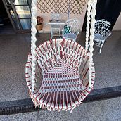 Meu projeto do curso: Macramê: design e construção de cadeira de balanço. Un progetto di Design e creazione di mobili e Macramè di Tania Sampaio - 24.02.2023
