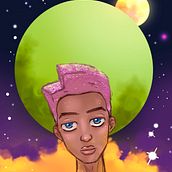 Meu projeto do curso: Retrato digital no Photoshop com um toque de fantasia. Traditional illustration, Drawing, Digital Illustration, Portrait Drawing, Digital Drawing, and Digital Painting project by Éden Marcos Carvalho - 02.25.2023