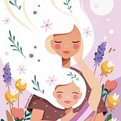 I love you mamy. Traditional illustration project by Tiziana Moretti - 02.25.2023