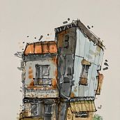 My project for course: Expressive Architectural Sketching with Colored Markers. Sketching, Drawing, Architectural Illustration, Sketchbook & Ink Illustration project by l4lla984 - 02.25.2023