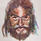 Mi proyecto del curso: Retrato artístico en acuarela. Fine Arts, Painting, Watercolor Painting, and Portrait Drawing project by ponchoblue - 02.25.2023