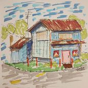 My project for course: Expressive Architectural Sketching with Colored Markers. Projekt z dziedziny Sketching,  R, sunek,  R, sunek architektoniczn, Sketchbook,  R i sunek atramentem użytkownika Scott Burk - 25.02.2023