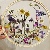 My project for course: Tulle Embroidery with Natural Flowers and Plants. Embroider, DIY, Floral, Plant Design, and Textile Design project by natalgibs8 - 02.19.2023