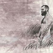 Man in Reeds. Traditional illustration, Figure Drawing, Concept Art, Fine Arts, and Painting project by Michal - 02.26.2023