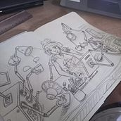 Meu projeto do curso: A arte de desenhar: transforme seus rabiscos em arte. Traditional illustration, Pencil Drawing, Drawing, and Sketchbook project by brunow1025 - 02.26.2023