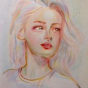 My project for course: Vibrant Portrait Drawing with Colored Pencils . % tacochang14 tarafından hazırlanan Çizim, Portre Çizimi, Eskiz defteri, Ve Renkli Kalem Çizimi projesi - 02.24.2023