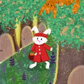 My project for course: Children’s Illustration with Procreate: Paint Magical Scenes - Little Red Rabbit Coat. Traditional illustration, Digital Illustration, Children's Illustration, Digital Painting, and Picturebook project by Louise O'Connell - 02.25.2023