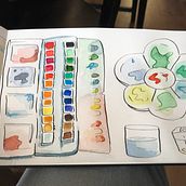 Sketch and aquarelle Ein Projekt aus dem Bereich Traditionelle Illustration von Julie Simon - 26.02.2023