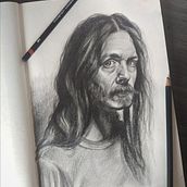 Meu projeto do curso: Retrato realista com lápis grafite. Traditional illustration, Fine Arts, Sketching, Pencil Drawing, Drawing, Portrait Drawing, Realistic Drawing, Artistic Drawing, and Figure Drawing project by a_caoliart - 02.26.2023