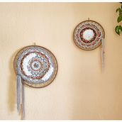 Mi proyecto: Conjunto de telares circulares. Accessor, Design, Decoration, Fiber Arts, Weaving, and Textile Design project by Virginia - 02.26.2023