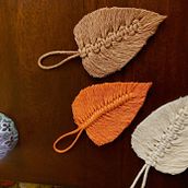 Il mio progetto del corso: Creazione di opere decorative con foglie in macramè Ein Projekt aus dem Bereich DIY und Makramee von Elisa Barbaglio - 26.02.2023