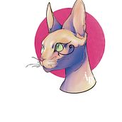 Gato Egipcio . Ilustração tradicional projeto de Andrea Rodríguez Rada - 24.02.2023