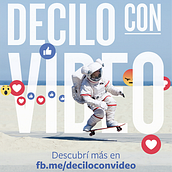 Facebook, diseño de piezas para evento Decilo con Video. Un proyecto de Diseño, Diseño gráfico y Eventos de Laura Rojo - 26.02.2023