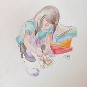 Ilustración en acuarela para cuento "Mujeres Desaparecidas". Een project van Traditionele illustratie van Daniela Nicolalde - 06.08.2022