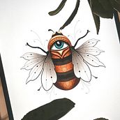 Mon projet du cours : Conception de tatouage aux effets dorés sur Procreate . Traditional illustration, Digital Illustration, and Tattoo Design project by naturaffection - 02.27.2023