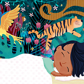 Bee Healthy Stories - A collection of illustrations from a few projects for the same client. Un proyecto de Ilustración tradicional de Vanessa Fernandes - 27.02.2023