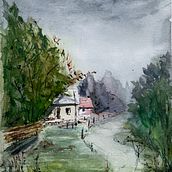 Il mio progetto del corso: Paesaggi ad acquerello: strumenti e tecniche sperimentali. Fine Arts, Painting, and Watercolor Painting project by Simone del grosso - 02.27.2023