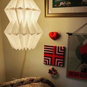 My project for course: Design Your Own Paper Lamp. Arts, Crafts, Furniture Design, Making, Lighting Design, Paper Craft, Decoration, and DIY project by sh_gerstein - 02.25.2023