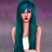 Mi proyecto del curso: Retratos digitales de fantasía con Photoshop. Traditional illustration, Drawing, Digital Illustration, Portrait Drawing, Digital Drawing, and Digital Painting project by Fabiana Molina - 02.27.2023