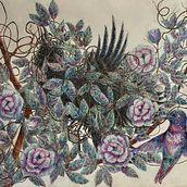 La lotta finale tra il bene e il male. Traditional illustration, Pencil Drawing, Drawing, Artistic Drawing, Naturalistic Illustration, and Colored Pencil Drawing project by Antonella Antonini - 02.28.2023