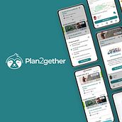 Plan2gether Ein Projekt aus dem Bereich UX / UI, Design, App-Design, Logodesign, Digitales Design, Grafikdesign, Interaktives Design und Naming von Javier Pérez Parra - 27.02.2023