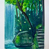 My project for course: Painting Atmospheric Landscapes with Gouache. Traditional illustration, Painting, and Gouache Painting project by makennahope - 02.27.2023