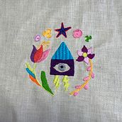 My project for course: Contemporary Embroidery With Traditional Mexican Needlework. Arts, Crafts, Embroider, Fiber Arts, and Textile Design project by Patricia Rodriguez - 02.23.2023