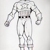 Mi proyecto del curso: Ilustración para cómics: anatomía de un superhéroe. Un progetto di Illustrazione tradizionale, Character design, Fumetto, Disegno a matita e Disegno anatomico di Alex Davila - 28.02.2023