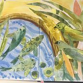 Creative watercolour sketching for Beginners. Traditional illustration project by Margaret Phillips - 02.26.2023